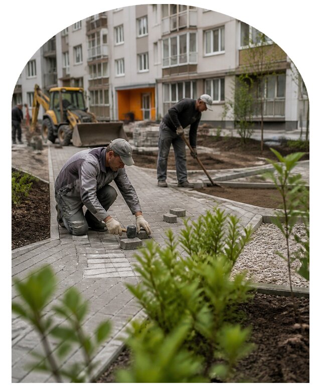 Благоустройство двора многоквартирного дома в Димитровграде